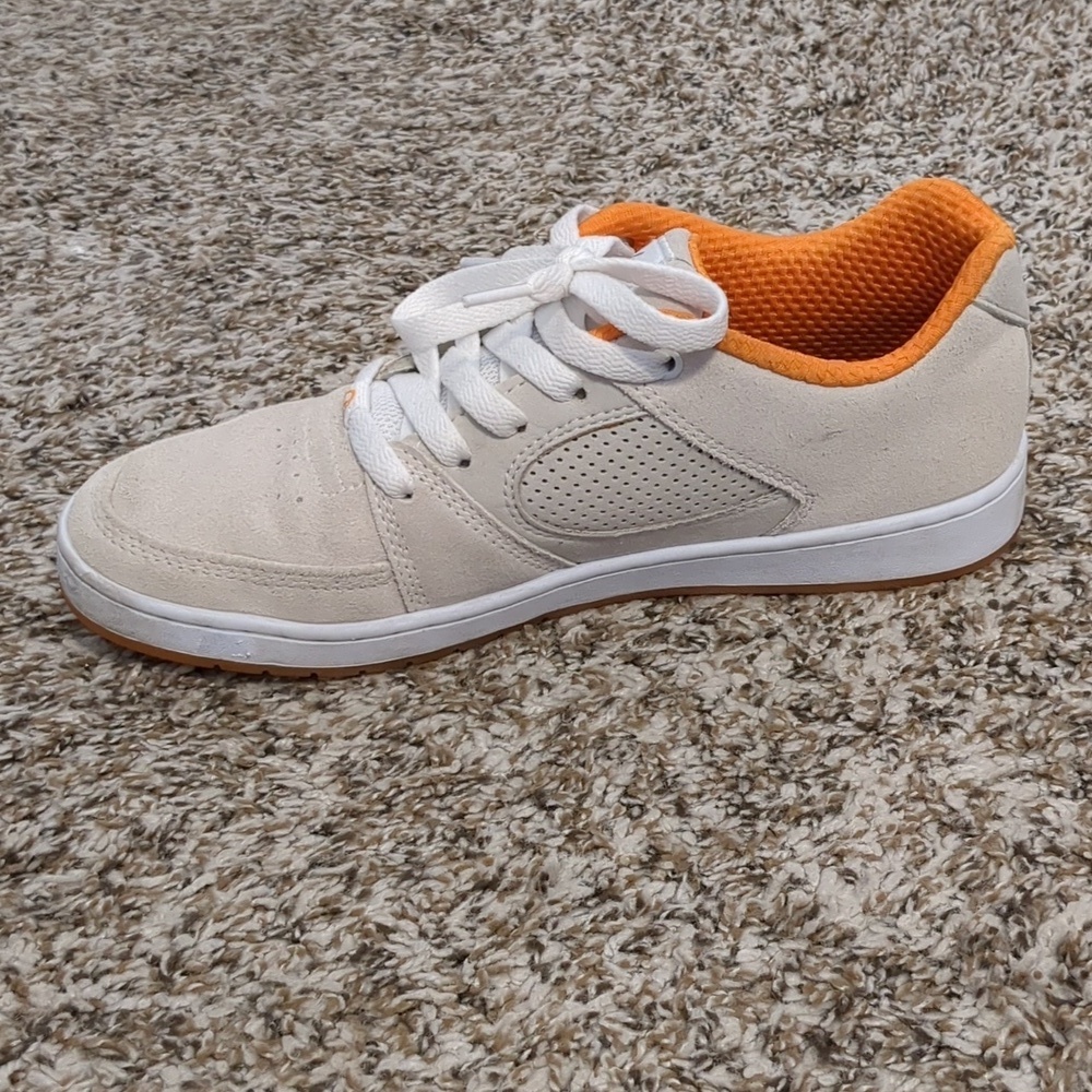 Es Accel Slim X The Nine Club Shoes Grey White Orange 7 Skateboard Sneakers - Picture 8 of 12